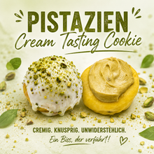 Lade das Bild in den Galerie-Viewer, Pistazien Cream Tasting Cookie - NEW
